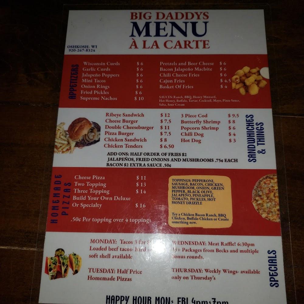 Big Daddy's Pub & Grub Menu image 4